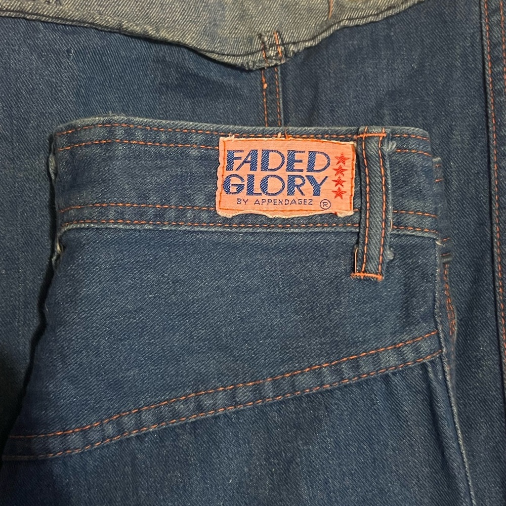 70s Star Leather Patch Bellbottoms - image 5